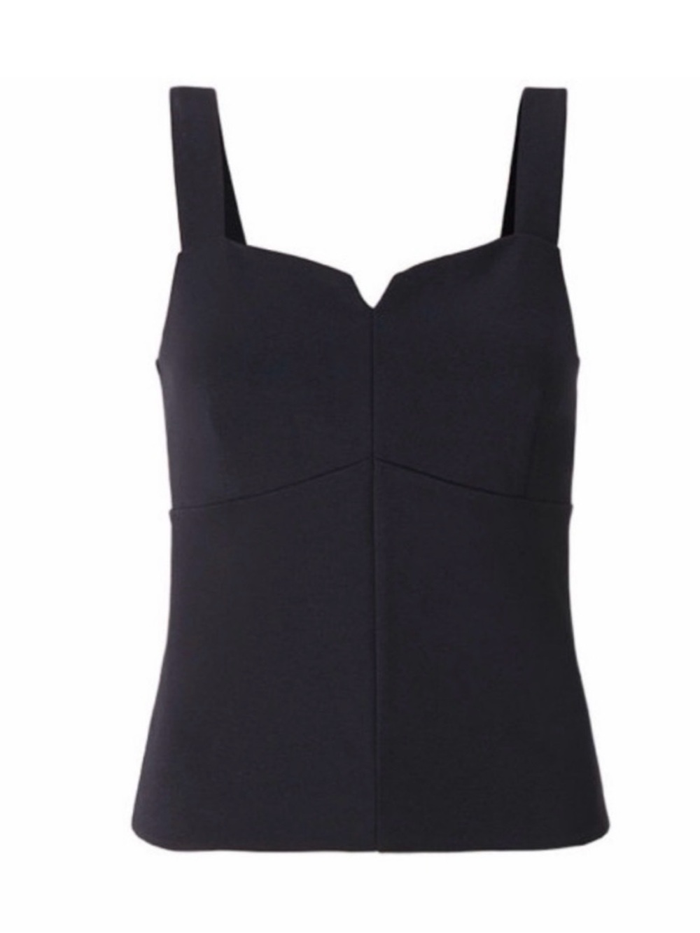 CAbi Under Over Tank Black Ponte Size Small